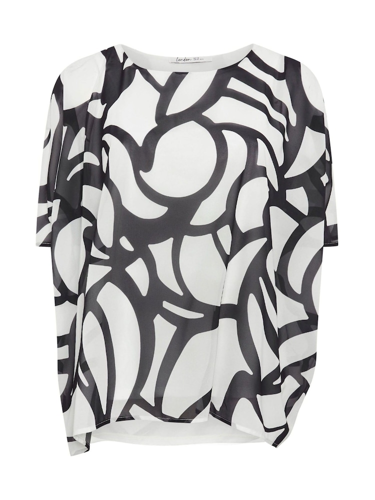 Yours Curve White London Cape Top - Image 5 of 5