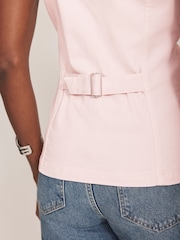 Mint Velvet Denim V-Neck Waistcoat - Imagen 6 de 8