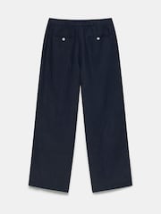 Mint Velvet – Hose mit weitem Bein aus einem Materialmix - Bild 6 von 7
