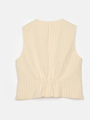 Mint Velvet Yellow Pinstripe Waistcoat - Image 8 of 8