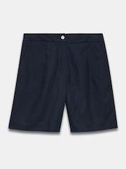 Mint Velvet Blue Blend Tailored Shorts - Image 6 of 7