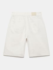 Mint Velvet White 100% Cotton Longline Denim Shorts - Image 7 of 7
