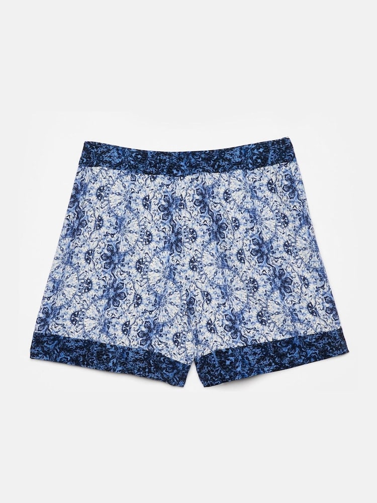 Mint Velvet Blue Printed Wrap Skort - Image 6 of 6