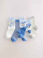 modra - Christmas Cotton Rich Socks 5 Pack - Slika 1 iz 3