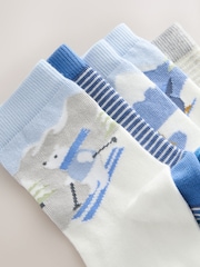 modra - Christmas Cotton Rich Socks 5 Pack - Slika 2 iz 3