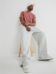 River Island Pink Regular Fit Embroidery 100% Cotton T-Shirt - Image 2 of 6
