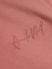 River Island Pink Regular Fit Embroidery 100% Cotton T-Shirt - Image 6 of 6