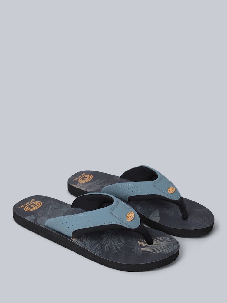 Animal Green Mens Jekyl Flip Flops - Image 1 of 5