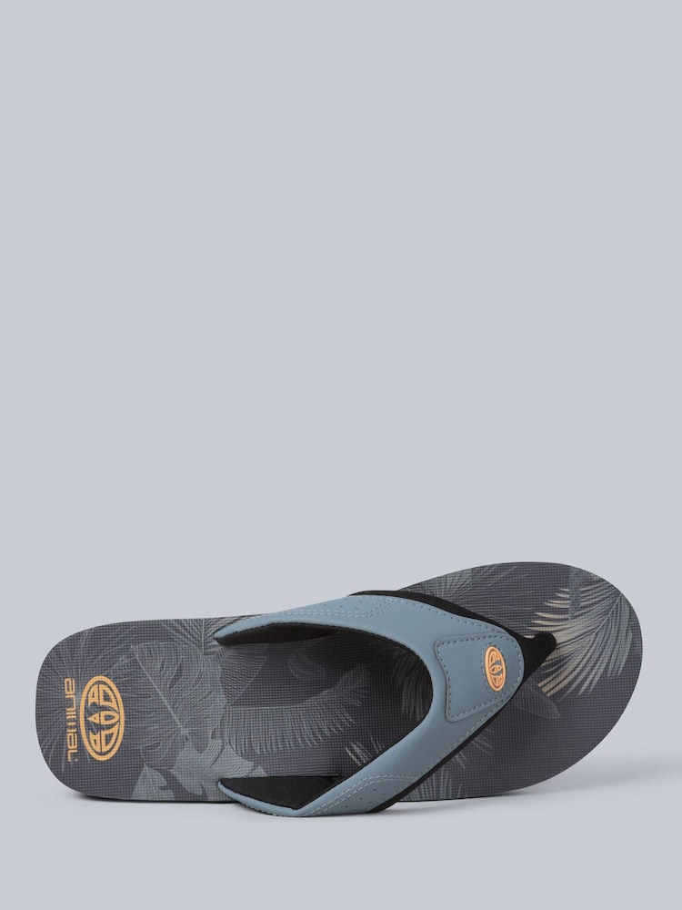 Animal Green Mens Jekyl Flip Flops - Image 2 of 5
