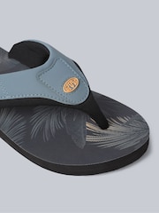 Animal Green Mens Jekyl Flip Flops - Image 4 of 5