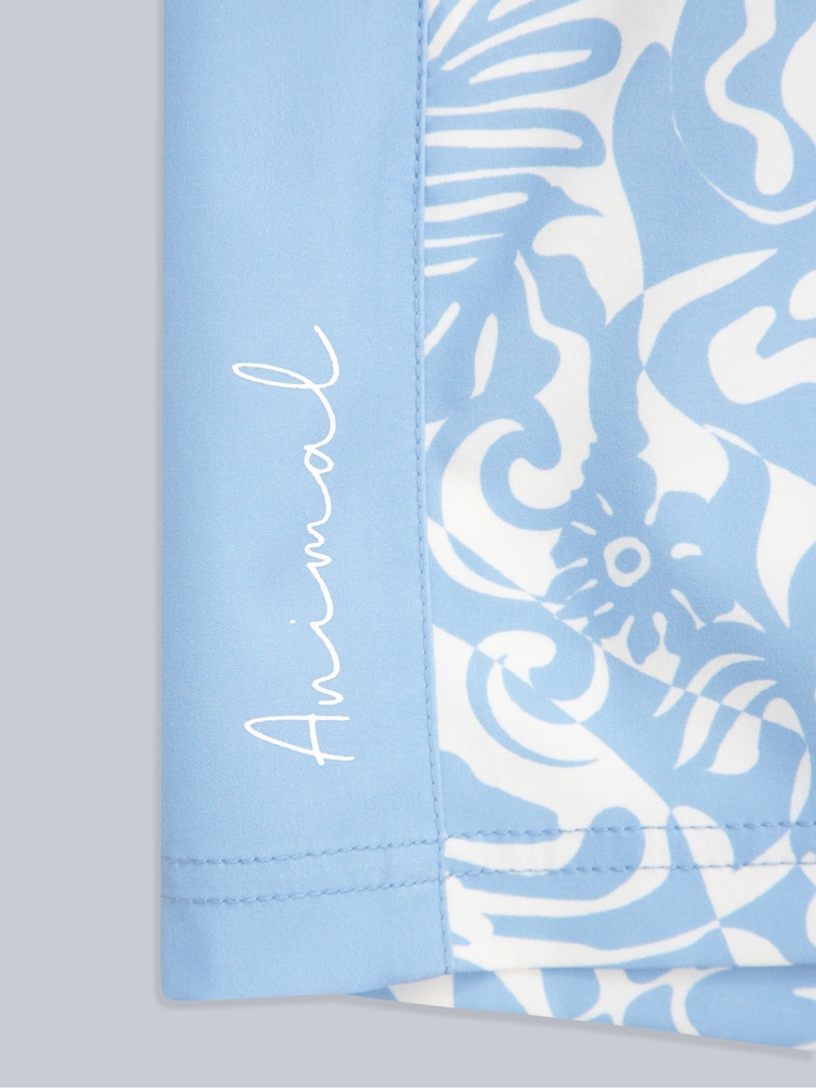 Animal Blue Freya Womens Printed Panel Quick Drying Boardshorts - Image 4 of 4
