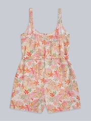 Animal Pink Womens Floral Print Playsuit - Image 2 of 3