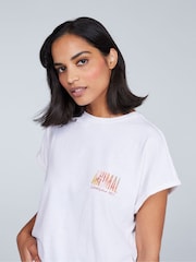 Animal White Womens Holly Logo 100% Cotton T-Shirt - Image 2 of 5