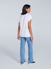 Animal White Womens Holly Logo 100% Cotton T-Shirt - Image 5 of 5
