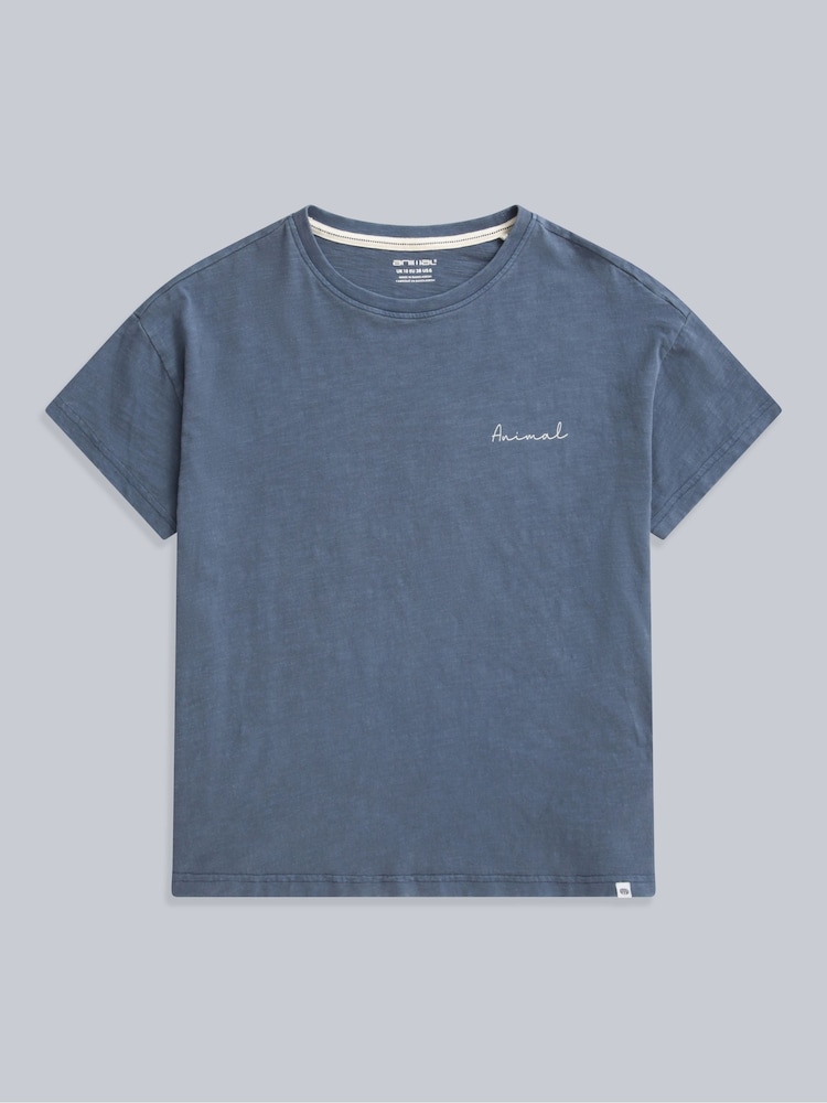 Animal Light Blue Womens Phoenix 100% Cotton T-Shirt - Image 1 of 6