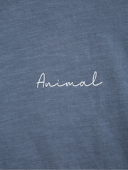 Animal Light Blue Womens Phoenix 100% Cotton T-Shirt - Image 5 of 6