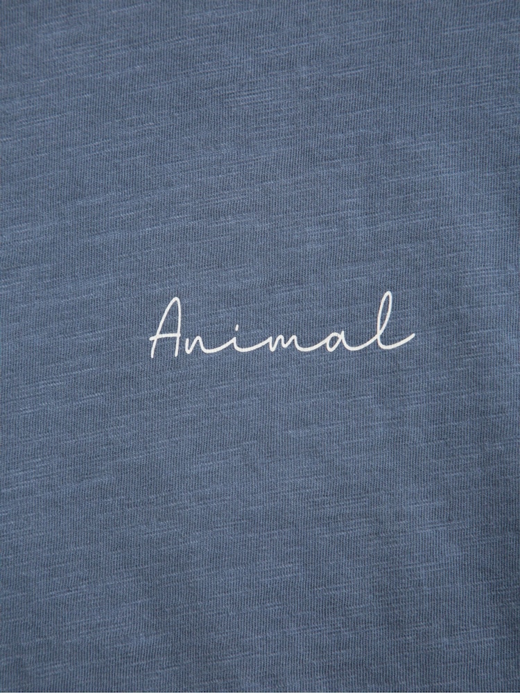 Animal Light Blue Womens Phoenix 100% Cotton T-Shirt - Image 5 of 6