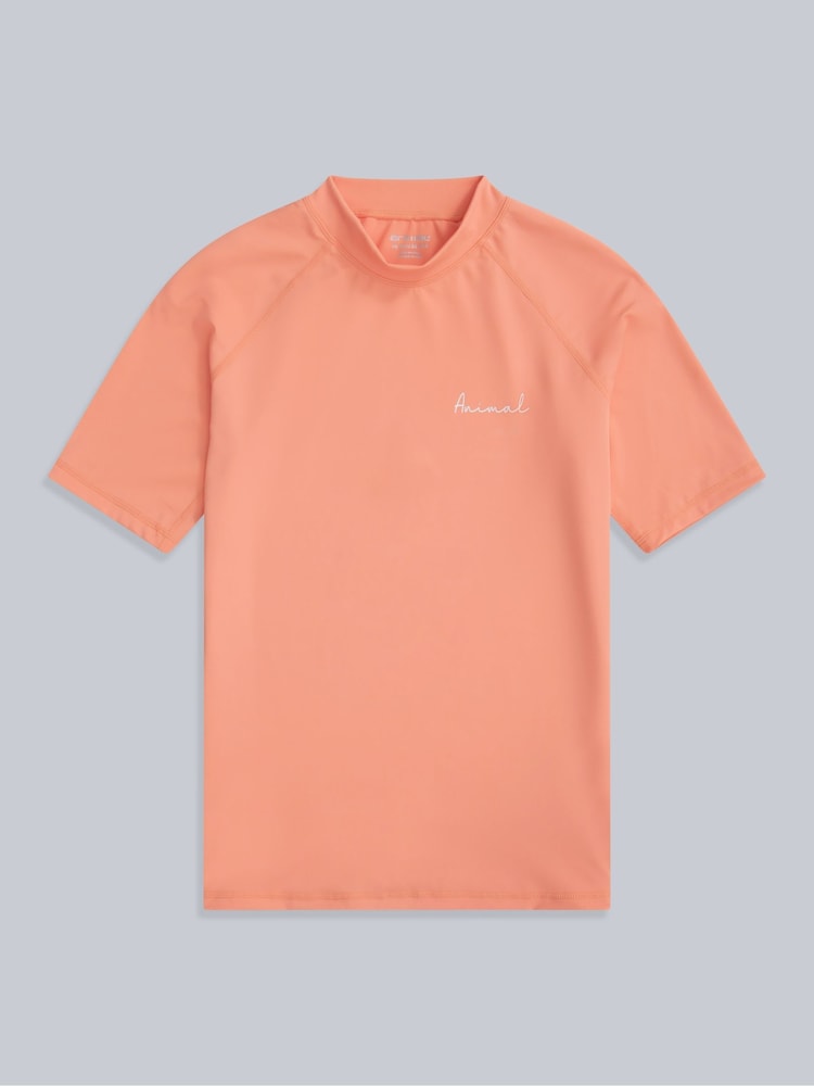 Animal Pink Womens Daisy Logo Quick Drying Rash Vest - Image 1 of 4