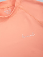 Animal Pink Womens Daisy Logo Quick Drying Rash Vest - Image 3 of 4