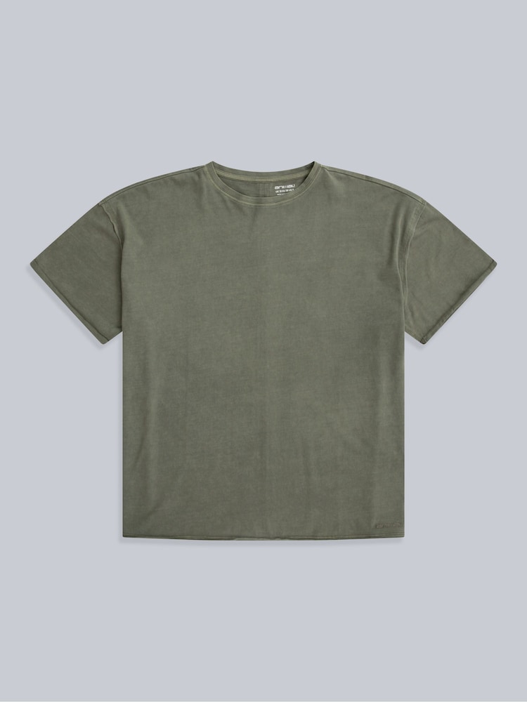 Animal Green Oversized Womens Harper 100% Cotton T-Shirt - Image 1 of 4