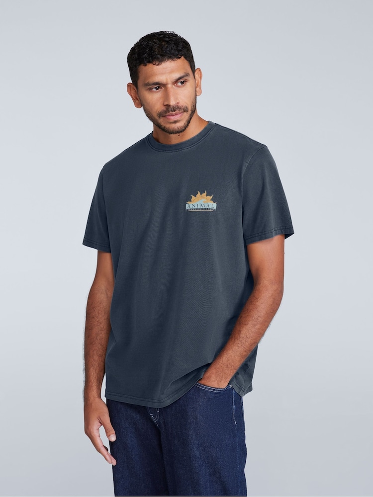 Animal Blue Mens Chase Relaxed 100% Cotton T-Shirt - Image 1 of 9 Animal Blue Mens Chase Relaxed 100% Cotton T-Shirt - Image 1 of 9
