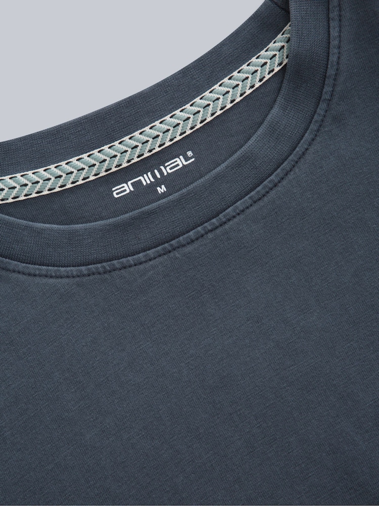 Animal Blue Mens Chase Relaxed 100% Cotton T-Shirt - Image 7 of 9