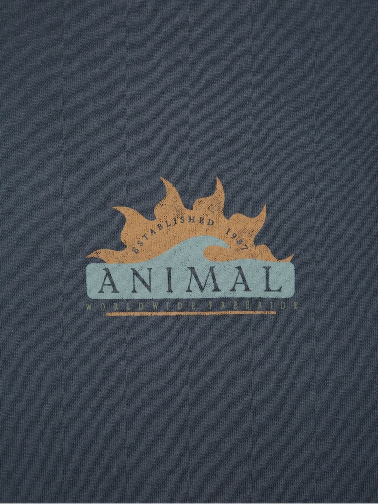 Animal Blue Mens Chase Relaxed 100% Cotton T-Shirt - Image 8 of 9