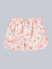 Animal White Womens  Reeva Printed Water Resistant Swim Shorts - Image 1 of 5