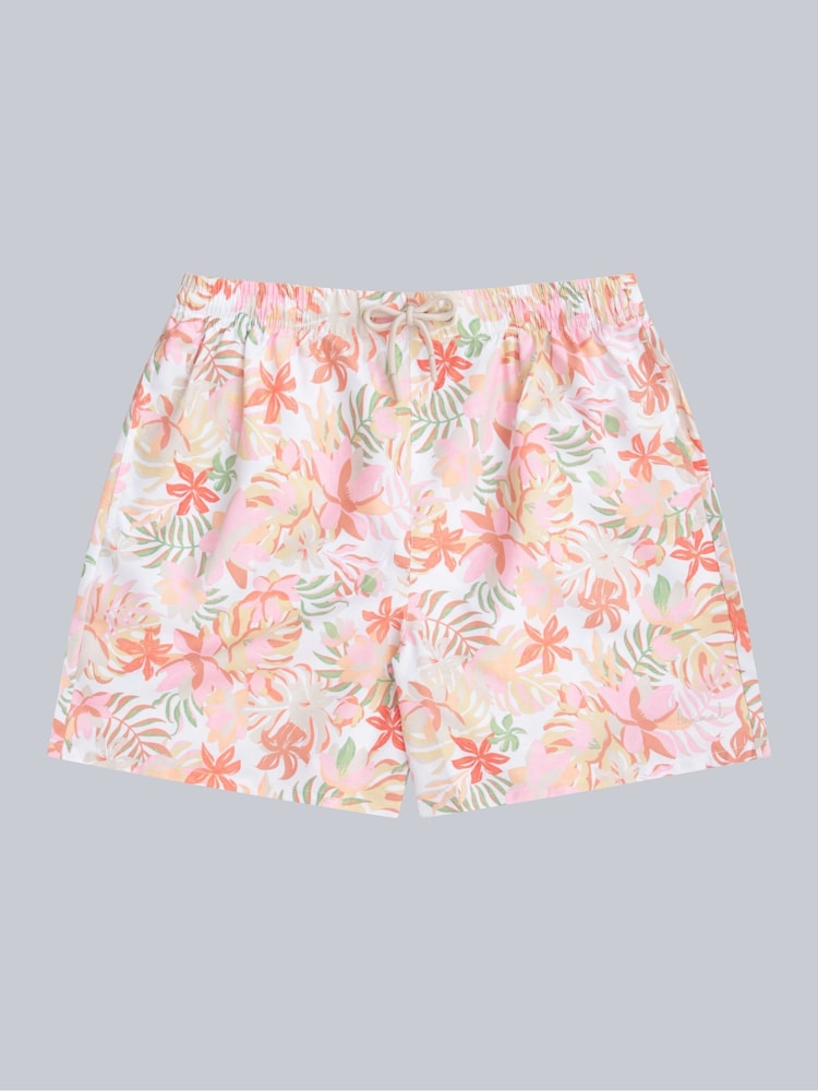 Animal White Womens  Reeva Printed Water Resistant Swim Shorts - Image 1 of 5