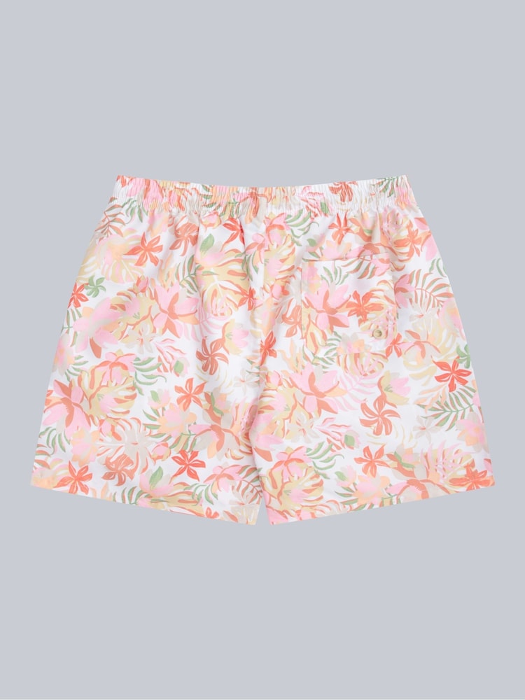 Animal White Womens  Reeva Printed Water Resistant Swim Shorts - Image 2 of 5