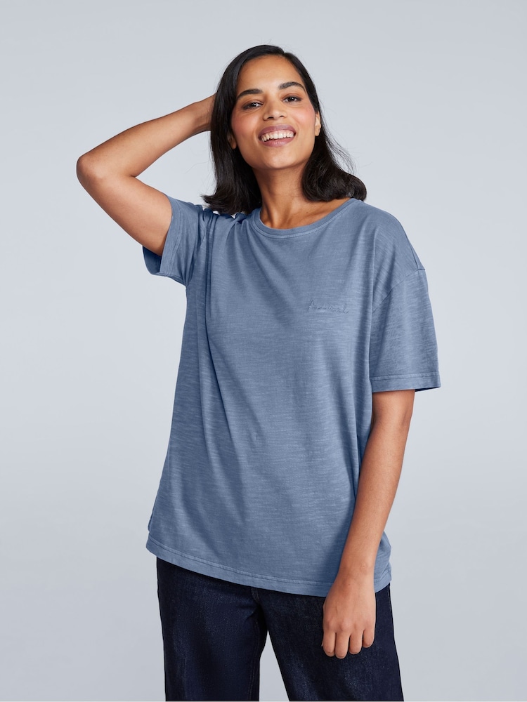 Animal Blue Womens Leena Boxy 100% Cotton T-Shirt - Image 1 of 4