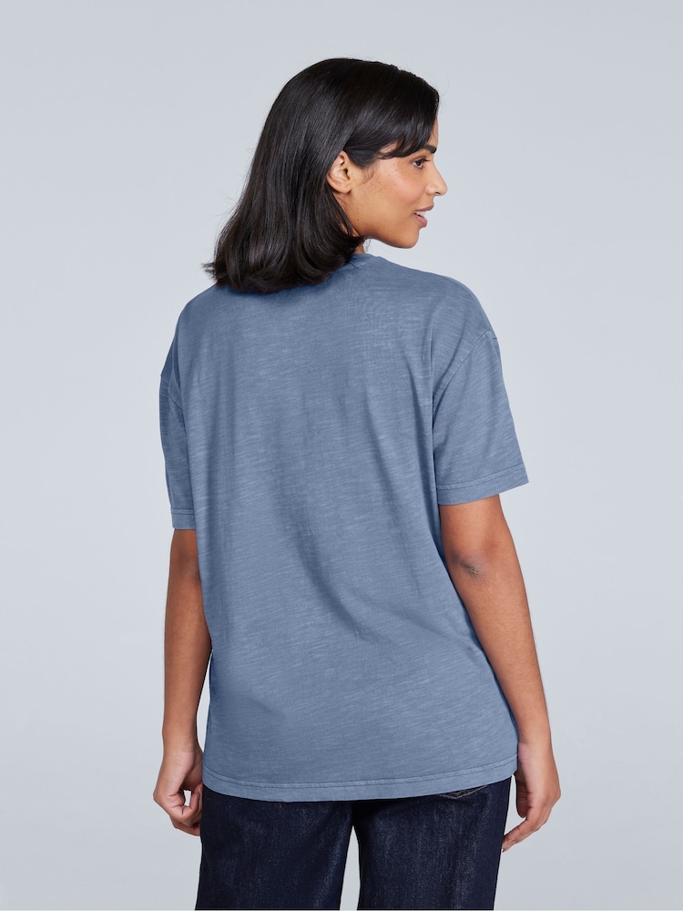 Animal Blue Womens Leena Boxy 100% Cotton T-Shirt - Image 2 of 4