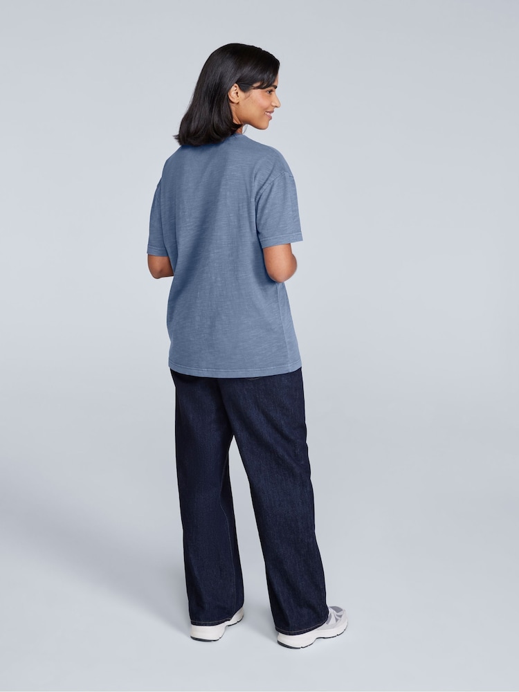 Animal Blue Womens Leena Boxy 100% Cotton T-Shirt - Image 4 of 4