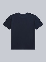 Animal Navy Blue Womens Leena Boxy 100% Cotton T-Shirt - Image 2 of 5