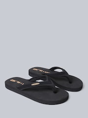 Animal Black Womens Swish Flip Flops - Image 1 of 5