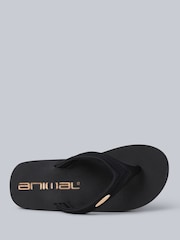 Animal Black Womens Swish Flip Flops - Image 2 of 5