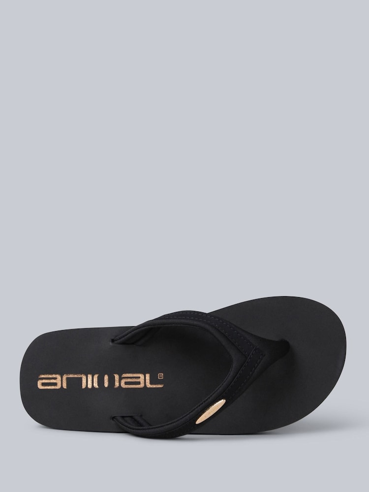 Animal Black Womens Swish Flip Flops - Image 2 of 5