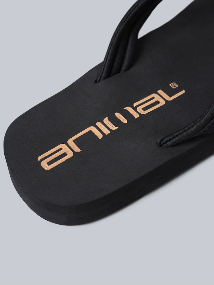 Animal Black Womens Swish Flip Flops - Image 5 of 5