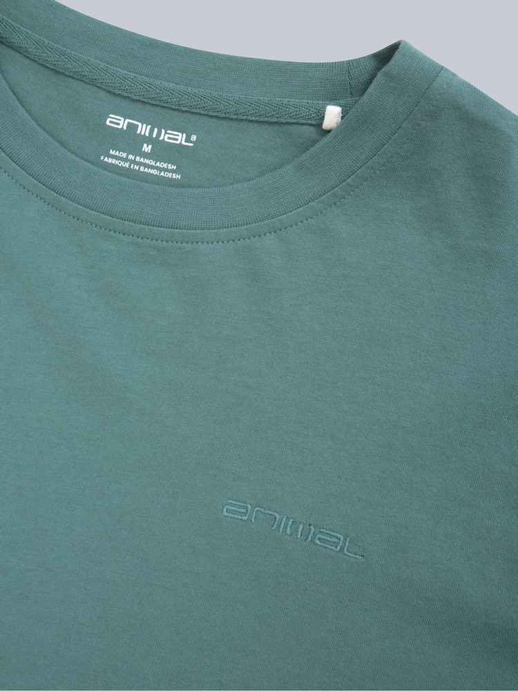 Animal Green Mens Icon Plain 100% Cotton T-Shirt - Image 4 of 4