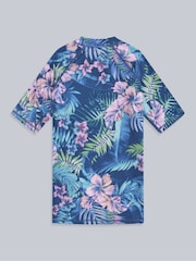 Animal Purple Kids Daisy Print Quick Drying Rash Vest - Image 2 of 4