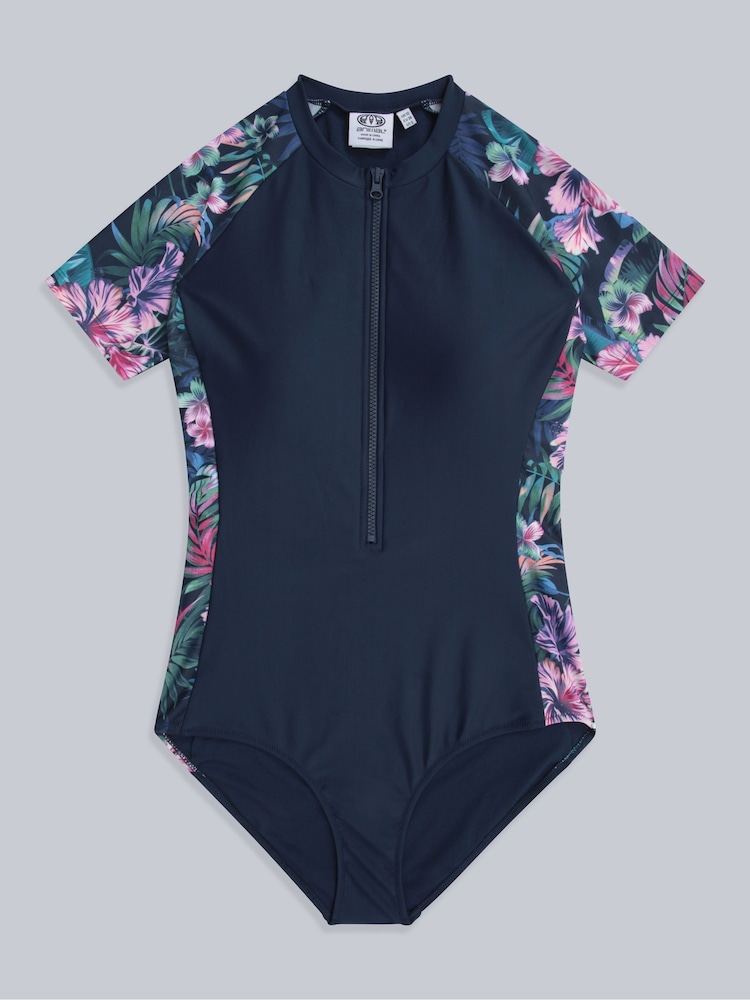 Animal Blue Womens Isla Printed Surfsuit - Image 1 of 6