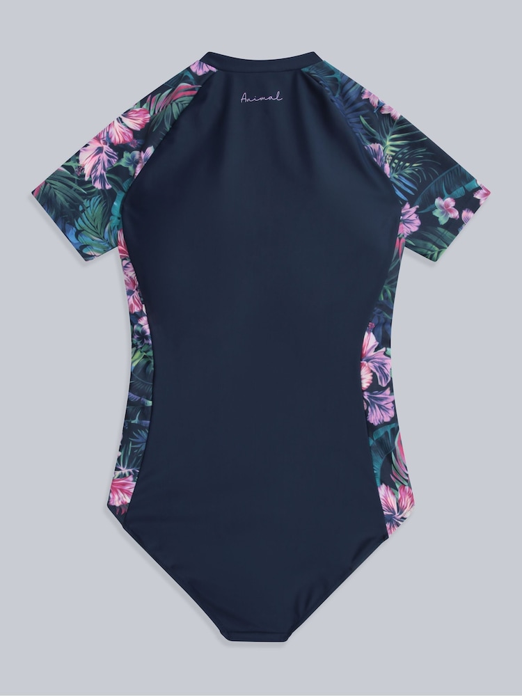 Animal Blue Womens Isla Printed Surfsuit - Image 2 of 6
