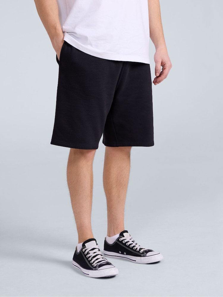 Animal Black Mens Driver 100% Cotton Joggers Shorts - Image 1 of 4