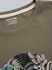 Animal Brown Womens Canopy Carina 100% Cotton T-Shirt - Image 3 of 5