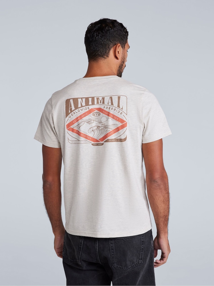 Animal Cream Mens Jacob T-Shirt - Image 2 of 5