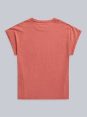 Animal Orange Womens Holly Logo 100% Cotton T-Shirt - Image 2 of 5