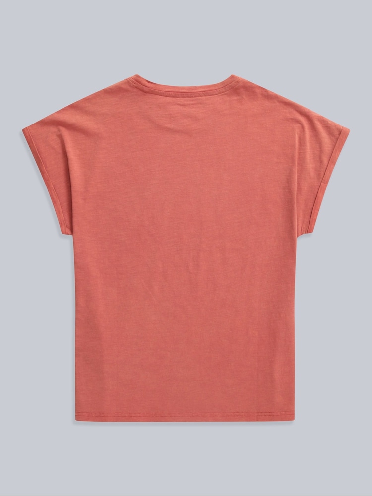 Animal Orange Womens Holly Logo 100% Cotton T-Shirt - Image 2 of 5