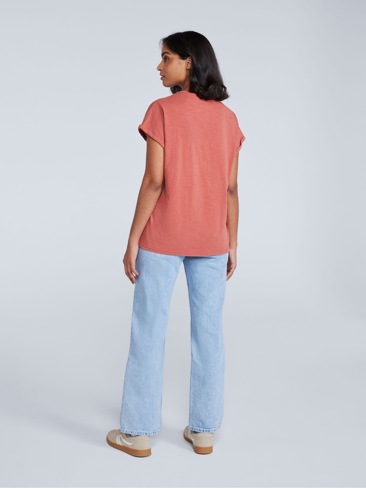 Animal Orange Womens Holly Logo 100% Cotton T-Shirt - Image 4 of 10