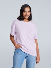 Animal Purple Womens Leena Boxy 100% Cotton T-Shirt - Image 1 of 4
