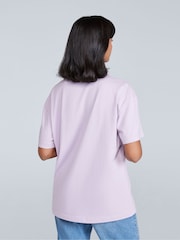 Animal Purple Womens Leena Boxy 100% Cotton T-Shirt - Image 2 of 4